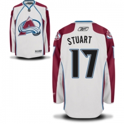 Brad Stuart Reebok Colorado Avalanche Authentic White Away Jersey
