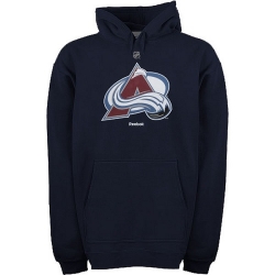 NHL Reebok Colorado Avalanche Primary Logo Pullover Hoodie - Steel Blue