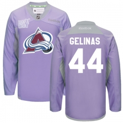 Eric Gelinas Youth Reebok Colorado Avalanche Authentic Gold Practice Jersey
