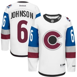Erik Johnson Reebok Colorado Avalanche Authentic White 2016 Stadium Series NHL Jersey