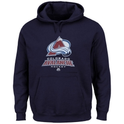 NHL Colorado Avalanche Majestic Big & Tall Critical Victory Pullover Hoodie - Navy Blue
