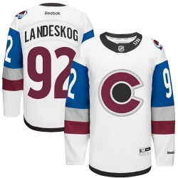 Gabriel Landeskog Reebok Colorado Avalanche Premier White 2016 Stadium Series NHL Jersey