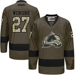 John Wensink Reebok Colorado Avalanche Authentic Green Salute to Service NHL Jersey