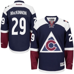 Nathan MacKinnon Youth Reebok Colorado Avalanche Authentic Blue Third NHL Jersey