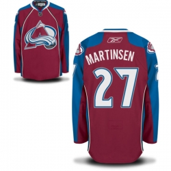 Andreas Martinsen Youth Reebok Colorado Avalanche Authentic Burgundy Home Jersey