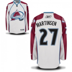 Andreas Martinsen Youth Reebok Colorado Avalanche Authentic White Away Jersey