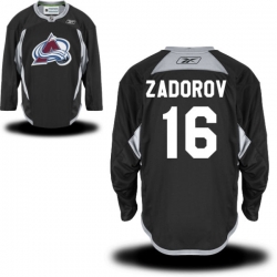 Nikita Zadorov Reebok Colorado Avalanche Premier Black Alternate Practice Jersey