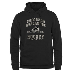 NHL Colorado Avalanche Black Camo Stack Pullover Hoodie
