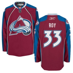 Patrick Roy Reebok Colorado Avalanche Authentic Red Burgundy Home NHL Jersey