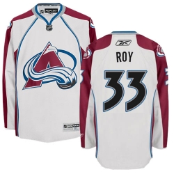 Patrick Roy Reebok Colorado Avalanche Authentic White Away NHL Jersey