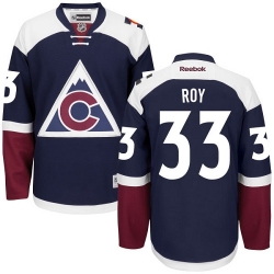 Patrick Roy Youth Reebok Colorado Avalanche Authentic Blue Third NHL Jersey