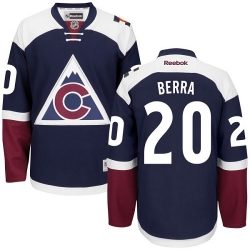 Reto Berra Reebok Colorado Avalanche Authentic Blue Third NHL Jersey
