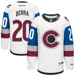 Reto Berra Reebok Colorado Avalanche Authentic White 2016 Stadium Series NHL Jersey