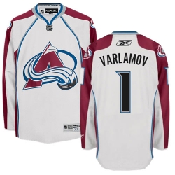 Semyon Varlamov Reebok Colorado Avalanche Authentic White Away NHL Jersey