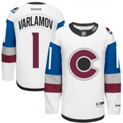 Semyon Varlamov Reebok Colorado Avalanche Authentic White 2016 Stadium Series NHL Jersey