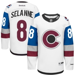 Teemu Selanne Reebok Colorado Avalanche Authentic White 2016 Stadium Series NHL Jersey