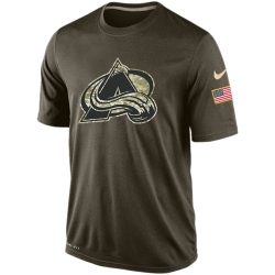 NHL Colorado Avalanche Nike Olive Salute To Service KO Performance Dri-FIT T-Shirt