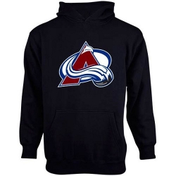 NHL Old Time Hockey Colorado Avalanche Youth Big Logo Fleece Pullover Hoodie - Steel Blue
