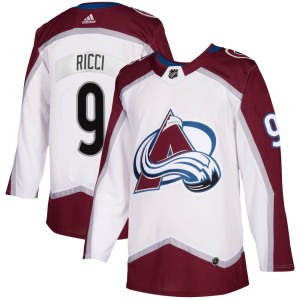 Mike Ricci Men's Adidas Colorado Avalanche Authentic White 2020/21 Away Jersey