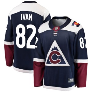 Ivan Ivan Youth Fanatics Branded Colorado Avalanche Breakaway Navy Alternate Jersey