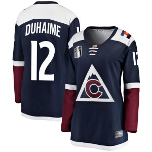 Brandon Duhaime Women's Fanatics Branded Colorado Avalanche Breakaway Navy Alternate 2022 Stanley Cup Final Patch Jersey