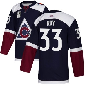 Patrick Roy Youth Adidas Colorado Avalanche Authentic Navy Alternate 2022 Stanley Cup Final Patch Jersey