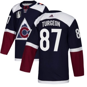 Pierre Turgeon Youth Adidas Colorado Avalanche Authentic Navy Alternate 2022 Stanley Cup Final Patch Jersey