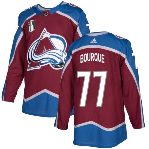 Raymond Bourque Men's Adidas Colorado Avalanche Authentic Burgundy Home 2022 Stanley Cup Final Patch Jersey