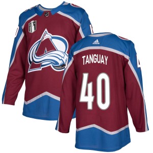 Alex Tanguay Men's Adidas Colorado Avalanche Authentic Burgundy Home 2022 Stanley Cup Final Patch Jersey