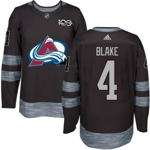 Rob Blake Youth Colorado Avalanche Authentic Black 1917-2017 100th Anniversary Jersey