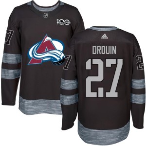 Jonathan Drouin Youth Colorado Avalanche Authentic Black 1917-2017 100th Anniversary Jersey