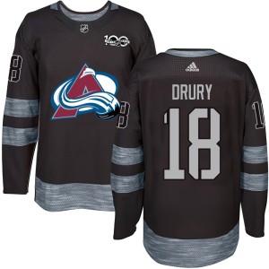 Chris Drury Youth Colorado Avalanche Authentic Black 1917-2017 100th Anniversary Jersey