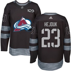 Milan Hejduk Youth Colorado Avalanche Authentic Black 1917-2017 100th Anniversary Jersey