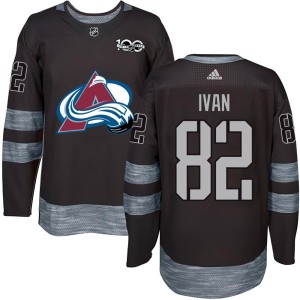 Ivan Ivan Youth Colorado Avalanche Authentic Black 1917-2017 100th Anniversary Jersey