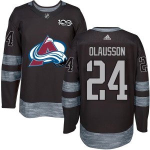 Oskar Olausson Youth Colorado Avalanche Authentic Black 1917-2017 100th Anniversary Jersey