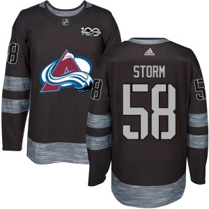 Ben Storm Youth Colorado Avalanche Authentic Black 1917-2017 100th Anniversary Jersey