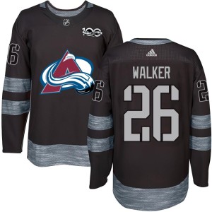 Sean Walker Youth Colorado Avalanche Authentic Black 1917-2017 100th Anniversary Jersey