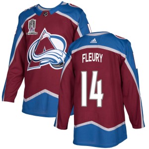 Theoren Fleury Men's Adidas Colorado Avalanche Authentic Burgundy Home 2022 Stanley Cup Champions Jersey