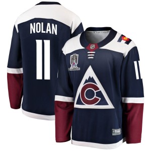 Owen Nolan Men's Fanatics Branded Colorado Avalanche Breakaway Navy Alternate 2022 Stanley Cup Champions Jersey