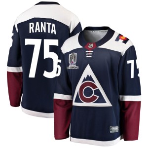 Sampo Ranta Men's Fanatics Branded Colorado Avalanche Breakaway Navy Alternate 2022 Stanley Cup Champions Jersey
