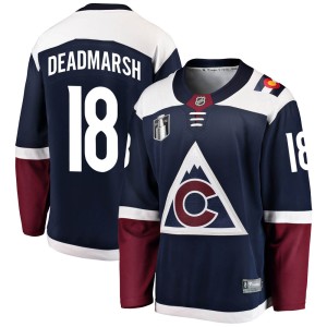 Adam Deadmarsh Men's Fanatics Branded Colorado Avalanche Breakaway Navy Alternate 2022 Stanley Cup Final Patch Jersey