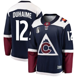 Brandon Duhaime Men's Fanatics Branded Colorado Avalanche Breakaway Navy Alternate 2022 Stanley Cup Final Patch Jersey