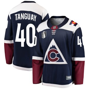 Alex Tanguay Men's Fanatics Branded Colorado Avalanche Breakaway Navy Alternate 2022 Stanley Cup Final Patch Jersey