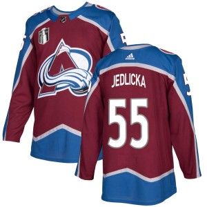 Maros Jedlicka Youth Adidas Colorado Avalanche Authentic Burgundy Home 2022 Stanley Cup Final Patch Jersey