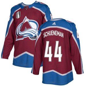 Corey Schueneman Youth Adidas Colorado Avalanche Authentic Burgundy Home 2022 Stanley Cup Final Patch Jersey