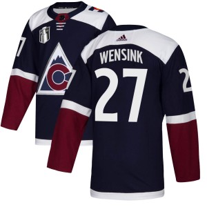 John Wensink Men's Adidas Colorado Avalanche Authentic Navy Alternate 2022 Stanley Cup Final Patch Jersey