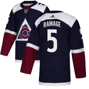 Rob Ramage Men's Adidas Colorado Avalanche Authentic Navy Alternate Jersey