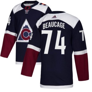 Alex Beaucage Youth Adidas Colorado Avalanche Authentic Navy Alternate Jersey