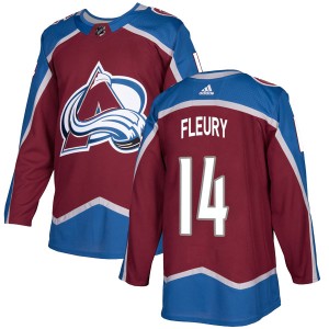 Theoren Fleury Youth Adidas Colorado Avalanche Authentic Burgundy Home Jersey