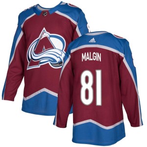 Denis Malgin Youth Adidas Colorado Avalanche Authentic Burgundy Home Jersey